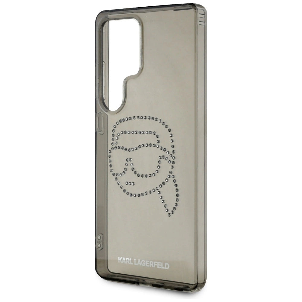 Case Karl Lagerfeld Rhinestones Karl Head Logo Samsung Galaxy S25 Ultra sort