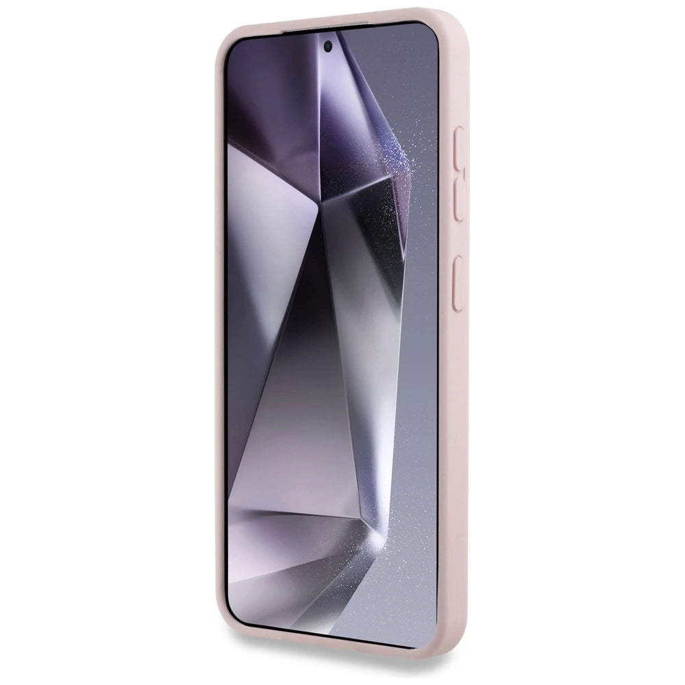 Karl Lagerfeld Silicone Double Heads og Circle MagSafe Samsung Galaxy S25 Case Pink