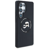 Karl Lagerfeld Silicone Double Heads And Circle MagSafe Samsung Galaxy S25 Ultra case sort