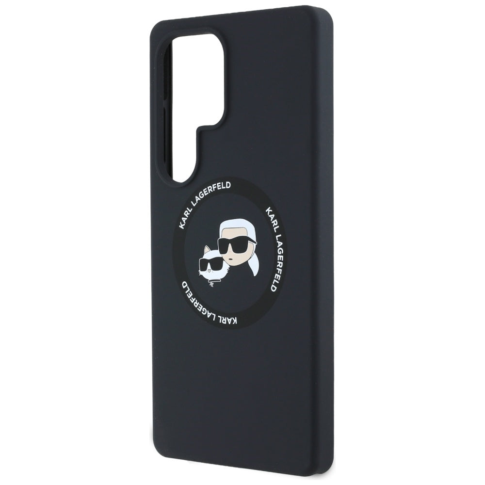 Karl Lagerfeld Silicone Double Heads And Circle MagSafe Samsung Galaxy S25 Ultra case sort