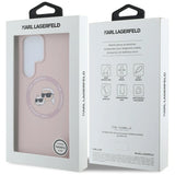 Karl Lagerfeld Silicone Double Heads og Circle MagSafe Samsung Galaxy S25 Ultra Case Pink