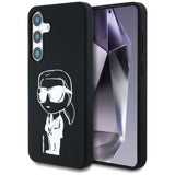 Case Karl Lagerfeld Silicone Graffiti Ikonik Printed Logo MagSafe Samsung Galaxy S25 sort