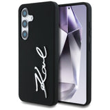 Case Karl Lagerfeld Silicone Metal Signature Logo Samsung Galaxy S25 sort