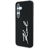 Case Karl Lagerfeld Silicone Metal Signature Logo Samsung Galaxy S25 sort