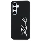 Case Karl Lagerfeld Silicone Metal Signature Logo Samsung Galaxy S25 sort