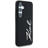 Case Karl Lagerfeld Silicone Metal Signature Logo Samsung Galaxy S25 sort