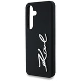 Case Karl Lagerfeld Silicone Metal Signature Logo Samsung Galaxy S25 sort