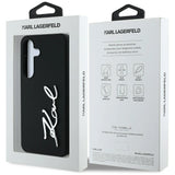 Case Karl Lagerfeld Silicone Metal Signature Logo Samsung Galaxy S25 sort