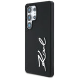 Case Karl Lagerfeld Silicone Metal Signature Logo Samsung Galaxy S25 Ultra sort