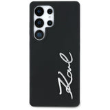 Case Karl Lagerfeld Silicone Metal Signature Logo Samsung Galaxy S25 Ultra sort