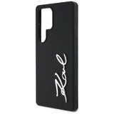 Case Karl Lagerfeld Silicone Metal Signature Logo Samsung Galaxy S25 Ultra sort