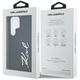 Case Karl Lagerfeld Silicone Metal Signature Logo Samsung Galaxy S25 Ultra sort