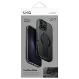 Uniq Heldro Max iPhone 16 Pro Max 6.9" Magclick Opladning case sort/damp røg