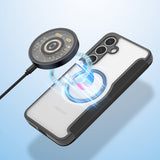 Dux Ducis Skin X Pro æske til Samsung Galaxy S25 med MagSafe og tegnebog - sort