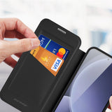 Dux Ducis Skin X Pro æske til Samsung Galaxy S25+ med MagSafe og tegnebog - sort