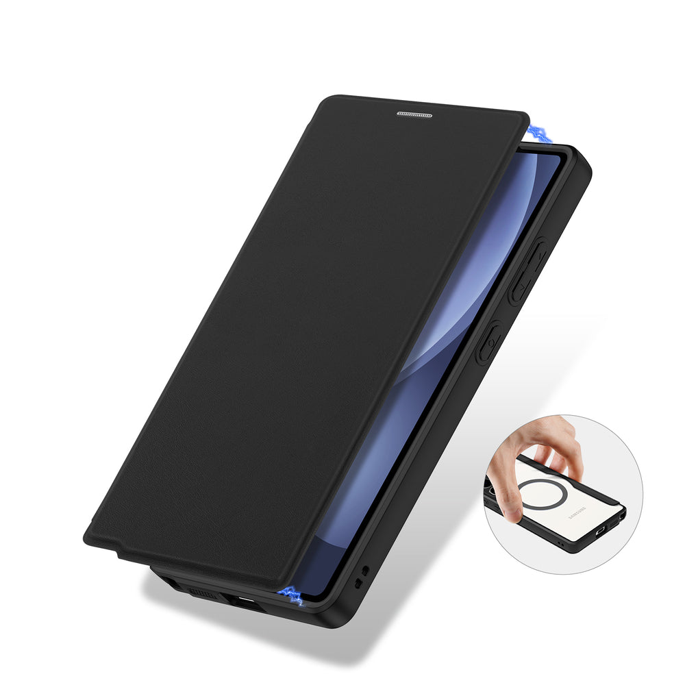 Dux Ducis Skin X Pro Case til Samsung Galaxy S25 Ultra med MagSafe og Wallet - sort