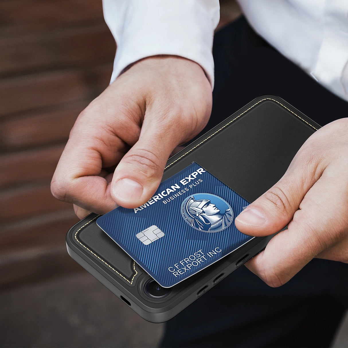 Dux Ducis Rafi II Case til Samsung Galaxy S25 med Stand og Wallet - sort