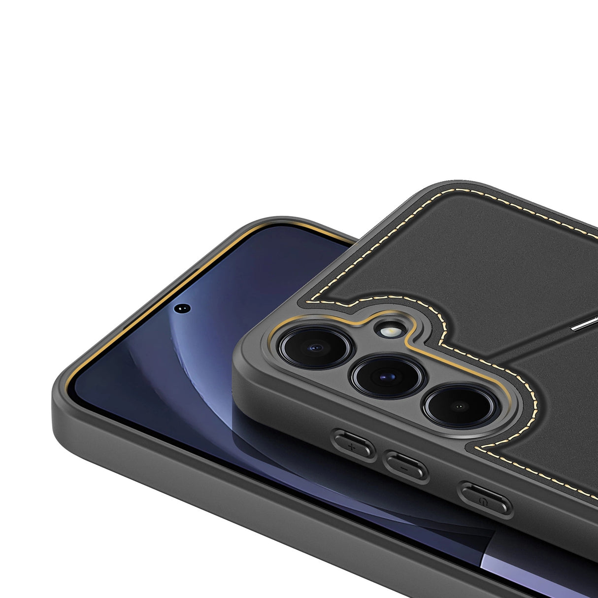 Dux Ducis Rafi II Case til Samsung Galaxy S25+ med Stand og Wallet - sort