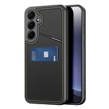 Dux Ducis Rafi II Case til Samsung Galaxy S25+ med Stand og Wallet - sort