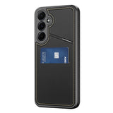 Dux Ducis Rafi II Case til Samsung Galaxy S25+ med Stand og Wallet - sort