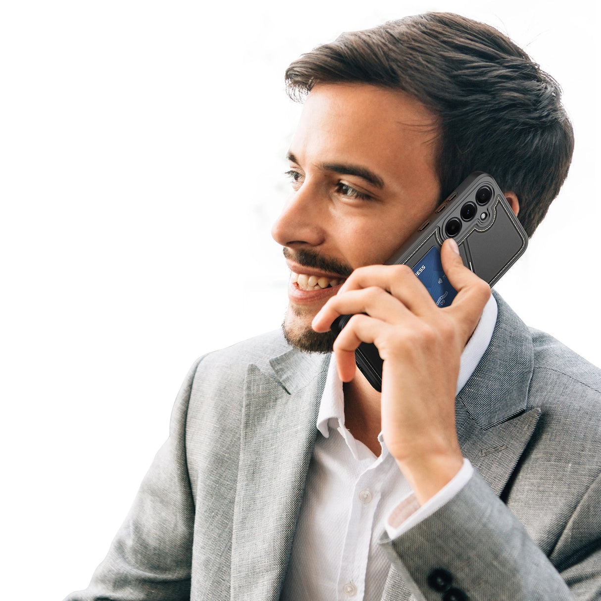 Dux Ducis Rafi II Case til Samsung Galaxy S25+ med Stand og Wallet - sort