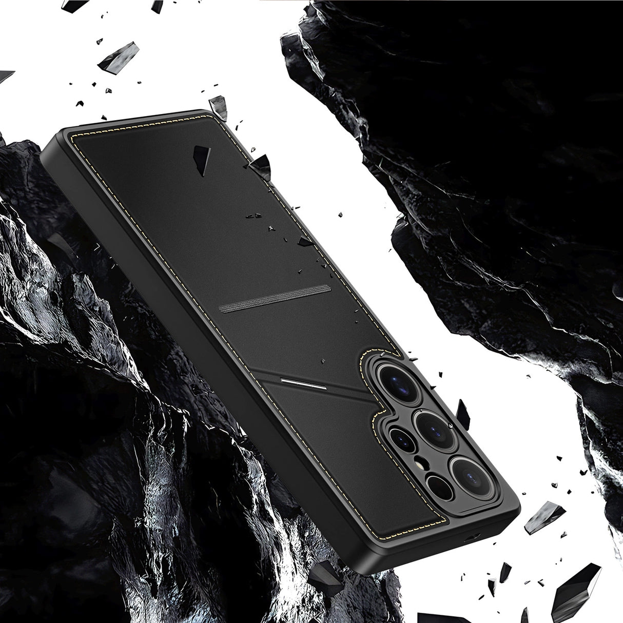 Dux Ducis Rafi II Case til Samsung Galaxy S25 Ultra med Stand og Wallet - sort