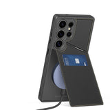 Dux Ducis Rafi II Case til Samsung Galaxy S25 Ultra med Stand og Wallet - sort