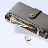 Dux Ducis Lawa Læderhylster til Samsung Galaxy S25 Ultra med aftagelig magnetisk tegnebog - grå