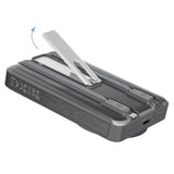 Dudao K29 10000mAh PD 20W MagSafe Powerbank med Metal Case, Stand og Indbygget USB-C / Lightning Kabler - Silver