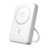 Dudao K28 10000mAh PD 22.5W MagSafe Powerbank med metalkasse og ringstand - Silver