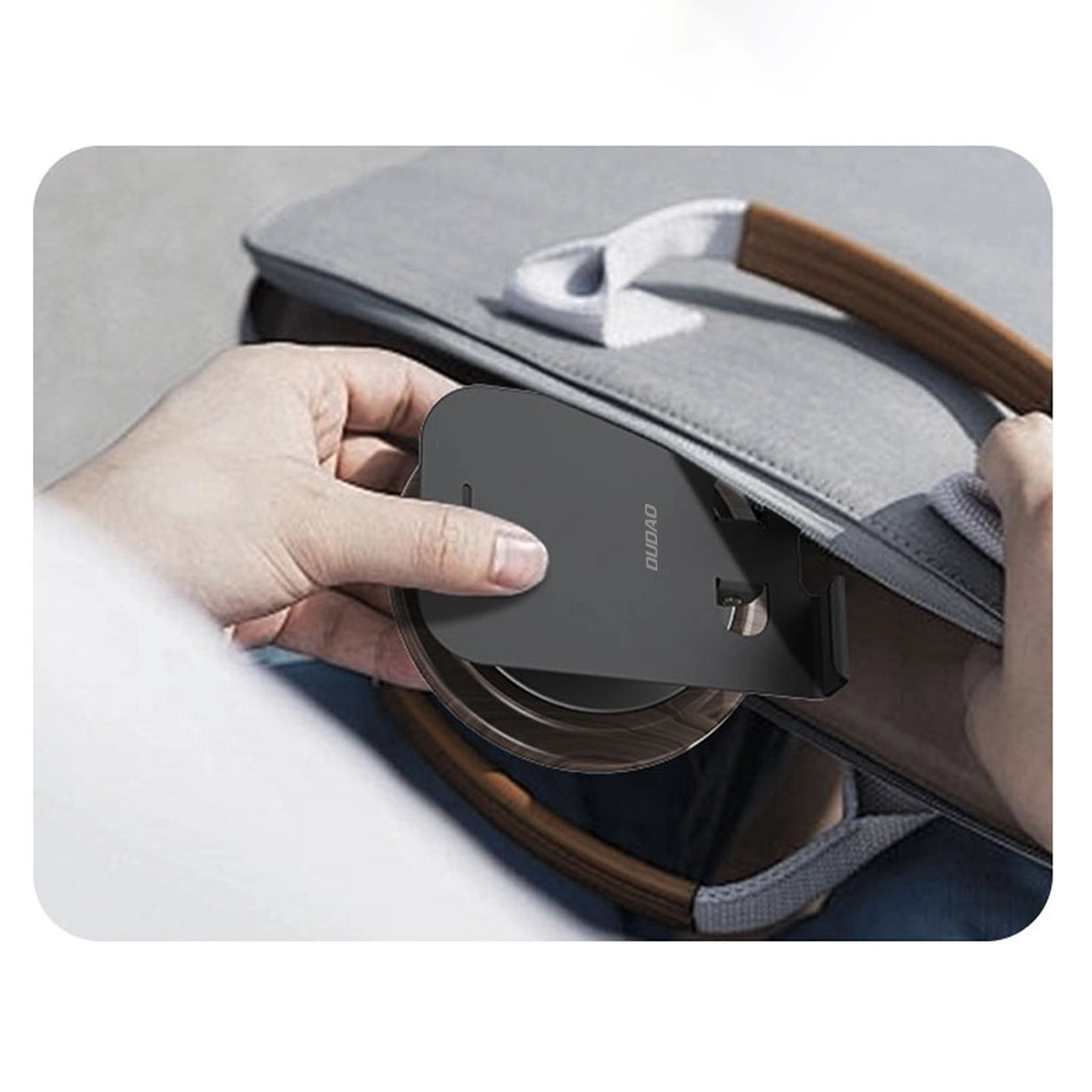 Dudao F17M 360° metaltelefonstativ - grå