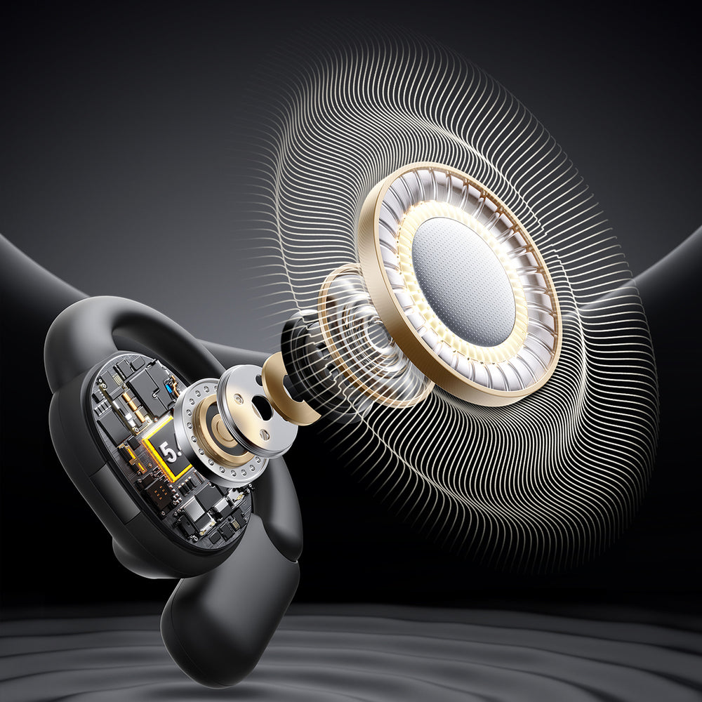 Joyroom Openfree JR-OE4 åbne øre TWS trådløse hovedtelefoner   sort