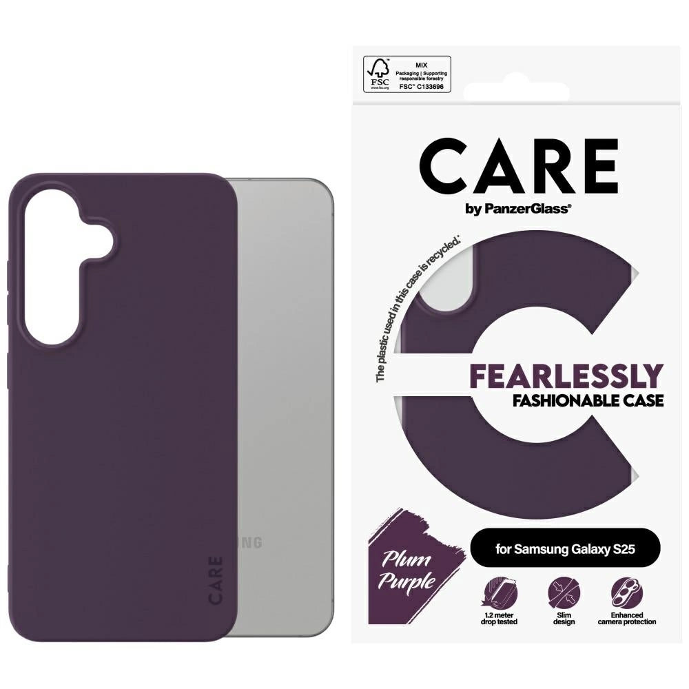 CARE af PanzerGlass Fashion Case til Samsung Galaxy S25 - Purple