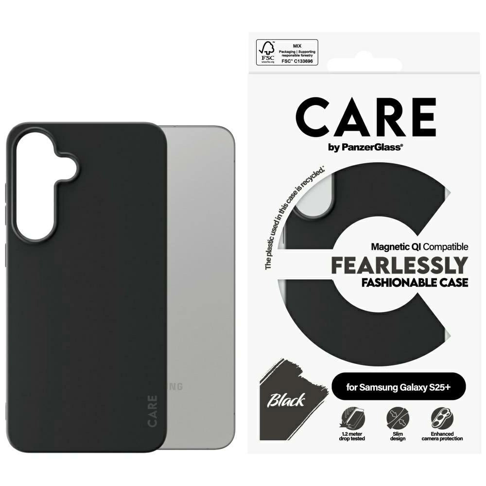 CARE af PanzerGlass Fashion QI Case til Samsung Galaxy S25+ - sort