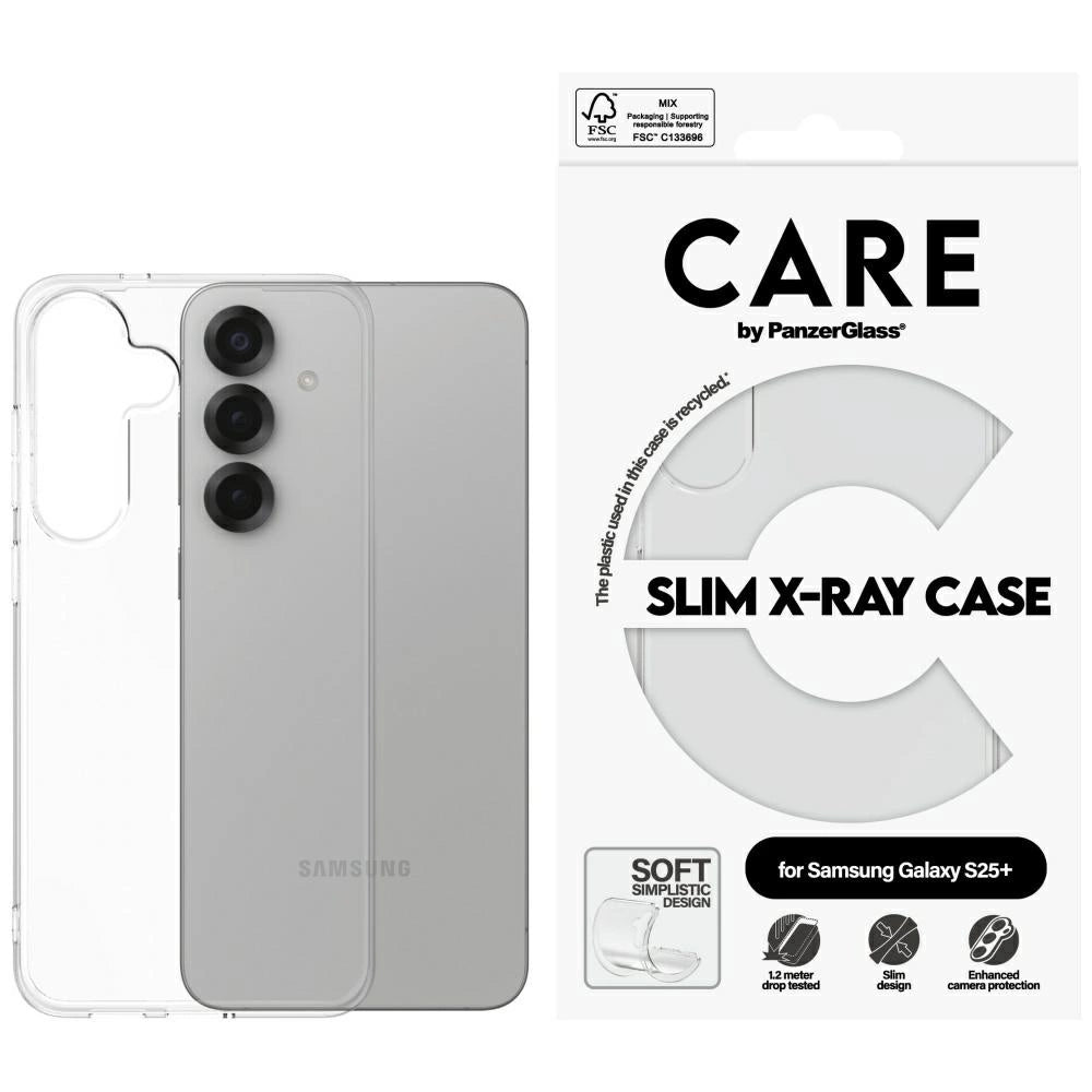 CARE af PanzerGlass Fashion X-Ray Case til Samsung Galaxy S25+ - Gennemsigtig