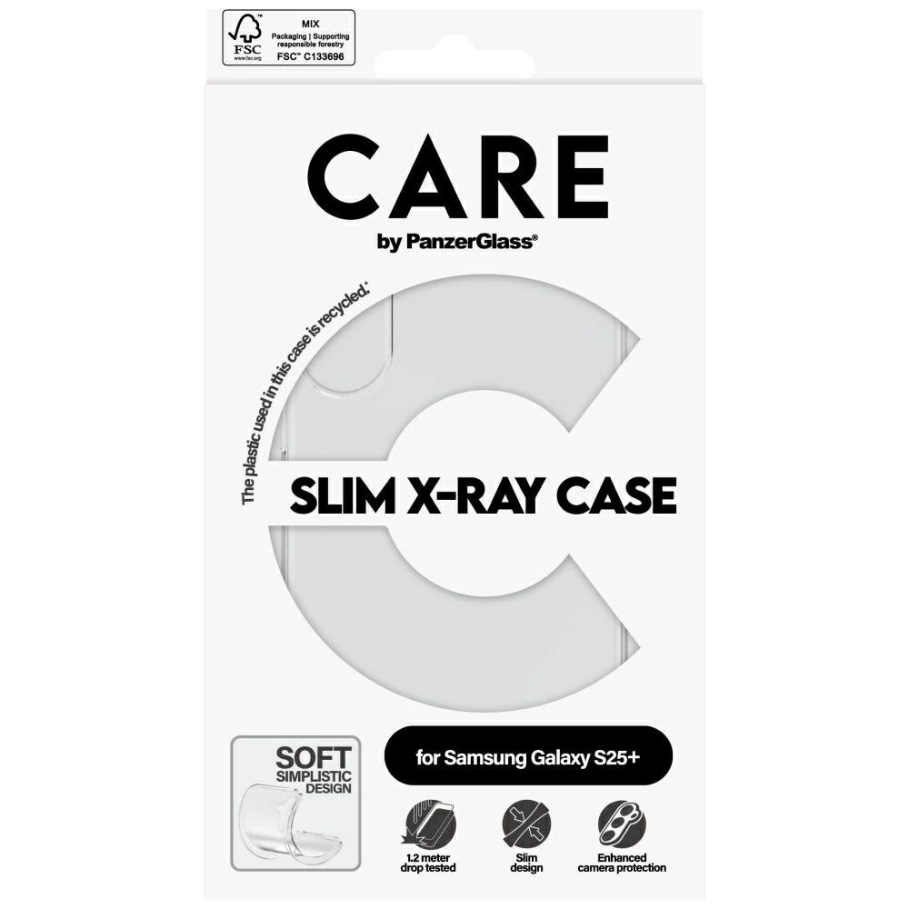 CARE af PanzerGlass Fashion X-Ray Case til Samsung Galaxy S25+ - Gennemsigtig