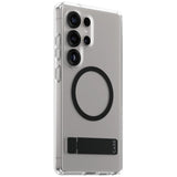 CARE af PanzerGlass Feature Black Kickstand & QI Case til Samsung Galaxy S25 Ultra - Transparent