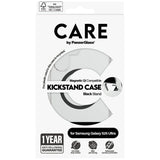 CARE af PanzerGlass Feature Black Kickstand & QI Case til Samsung Galaxy S25 Ultra - Transparent