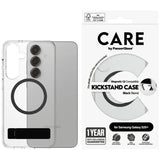 CARE af PanzerGlass Feature Black Kickstand & QI Case til Samsung Galaxy S25+ - Transparent