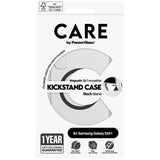 CARE af PanzerGlass Feature Black Kickstand & QI Case til Samsung Galaxy S25+ - Transparent