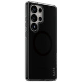 CARE af PanzerGlass Flagship Urban Combat Black QI Case til Samsung Galaxy S25 Ultra - Halvt gennemsigtig røg