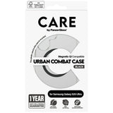 CARE af PanzerGlass Flagship Urban Combat Black QI Case til Samsung Galaxy S25 Ultra - Transparent
