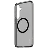 CARE af PanzerGlass Flagship Urban Combat Black QI Case til Samsung Galaxy S25+ - Halvt gennemsigtig røg