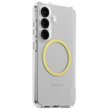 CARE af PanzerGlass Flagship Urban Combat Chardonnay QI Case til Samsung Galaxy S25 - Transparent