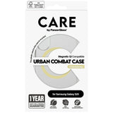 CARE af PanzerGlass Flagship Urban Combat Chardonnay QI Case til Samsung Galaxy S25 - Transparent