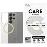 CARE af PanzerGlass Flagship Urban Combat Chardonnay QI Case til Samsung Galaxy S25 Ultra - Transparent