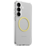 CARE af PanzerGlass Flagship Urban Combat Chardonnay QI Case til Samsung Galaxy S25+ - Gennemsigtig