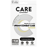 CARE af PanzerGlass Flagship Urban Combat Chardonnay QI Case til Samsung Galaxy S25+ - Gennemsigtig