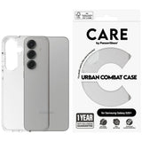 CARE af PanzerGlass Flagship Urban Combat Case til Samsung Galaxy S25+ - Transparent