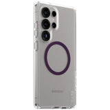 CARE af PanzerGlass Flagship Urban Combat Purple QI Case til Samsung Galaxy S25 Ultra - Transparent